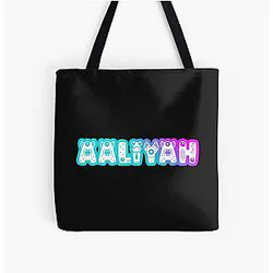 AALIYAH Name Cute Monster All Over Print Tote Bag