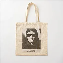 Iconic Aaliyah Tribute: Timeless R&B Legend Cotton Tote Bag