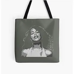 Timeless Aaliyah Art R&B Icon Poster All Over Print Tote Bag