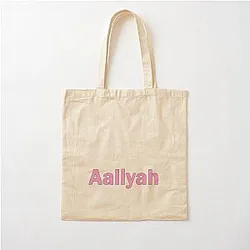 Aaliyah Pink Cotton Tote Bag
