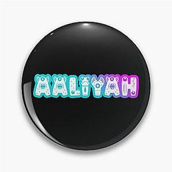 Aaliyah Name Cute Monster Pin