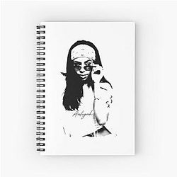 Iconic Aaliyah Tribute: Timeless R&B Legend Spiral Notebook