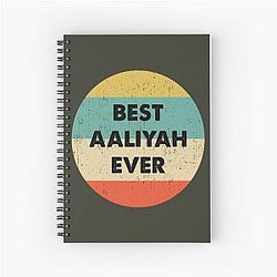 Aaliyah Spiral Notebook