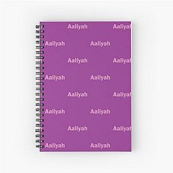 Aaliyah Name Pink Spiral Notebook