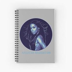 Iconic Aaliyah Tribute Timeless R&B Legend Spiral Notebook