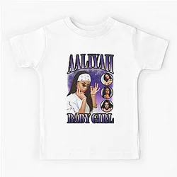 Aaliyah Purple Vintage Kids T-Shirt