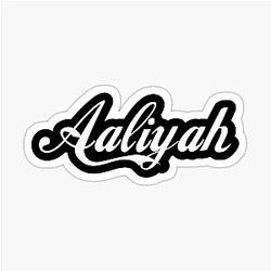 Aaliyah sticker name