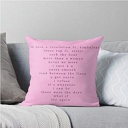 Aaliyah Album Throw Pillow