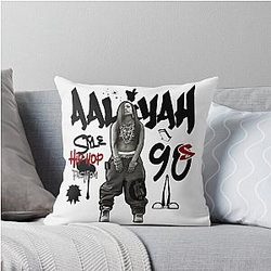Iconic Aaliyah Timeless R&B Legend Throw Pillow