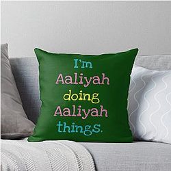 Aaliyah Throw Pillow