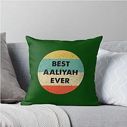 Aaliyah Throw Pillow