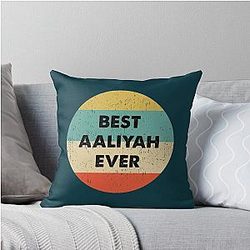 Aaliyah Throw Pillow