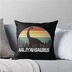 Aaliyah Saurus Throw Pillow