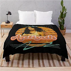 Iconic Aaliyah Tribute: Time R&B Legend Throw Blanket