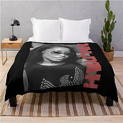 Iconic Aaliyah Tribute Timeless R&B Legend Throw Blanket
