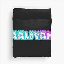 Aaliyah Name Cute Monster Duvet Cover