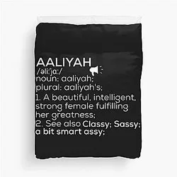 Iconic Aaliyah Tribute: Timeless R&B Legend Duvet Cover