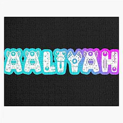 Aaliyah Name Cute Monster Jigsaw Puzzle