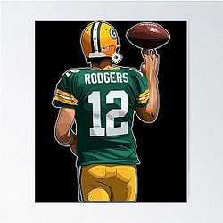 Aaron Rodgers Spin The Ball Poster