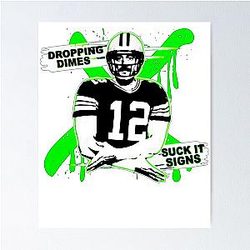 Aaron Rodgers Dropping Poster