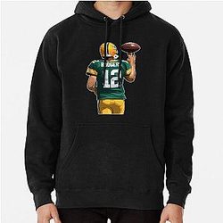 Aaron Rodgers Spin Ball Pullover Hoodie