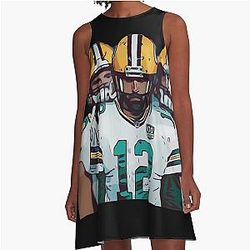 Aaron Rodgers Packers iPhone Case A-Line Dress