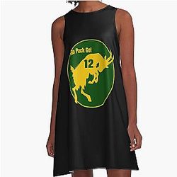 Aaron Rodgers Go Pack Go Transparent A-Line Dress