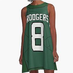 Aaron Rodgers Jets Jersey Dress