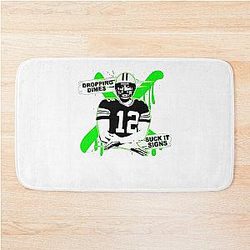 Aaron Rodgers Dropping Dime Bath Mat