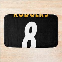 Aaron Rodgers Steelers Bath Mat