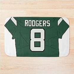 Aaron Rodgers Jets Jersey Bathroom Mat