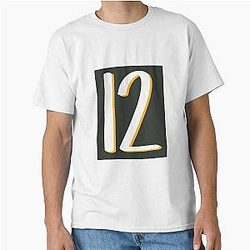 Aaron Rodgers Number 12 Classic T Shirt