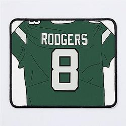Aaron Rodgers Jets Jersey Mouse Pad