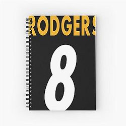 Aaron Rodgers Steelers Spiral Notebook