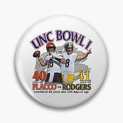 Unc Bowl I Joe Flacco vs Aaron Rodgers combined 82 years and 226 days old