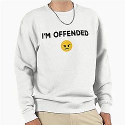 I'm Offended White Version 2021 Aaron Rodgers Official Pullover Sweatshirt