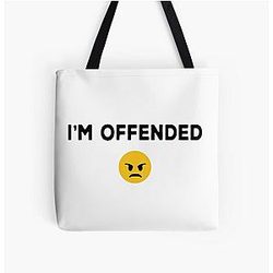 I'm Offended White Aaron Rodgers Official All Over Print Tote Bag
