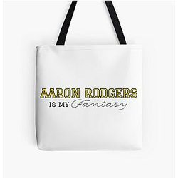 Aaron Rodgers Pittsburgh Steelers Fantasy Football NFL All Over Print Tote Bag