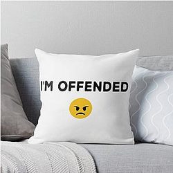 I'm Offended White Version 2021 Aaron Rodgers Official Throw Pillow