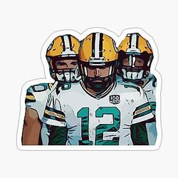 Aaron Rodgers Packers Sticker