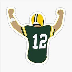 Aaron Rodgers Green Bay Packers Sticker