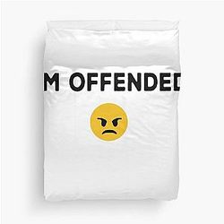 I'm Offended white version 2021 Aaron Rodgers official Duvet Cover