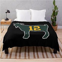The Goat Aaron Rodgers Throw Blanket