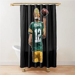 Aaron Rodgers Spin Shower Curtain
