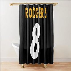 Aaron Rodgers 8 Steelers Shower Curtain