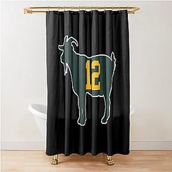 The Goat Aaron Rodgers Shower Curtain
