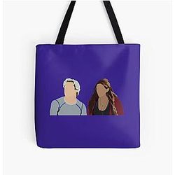 Aaron Taylor-Johnson and Elizabeth Olsen All Over Print Tote Bag