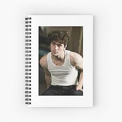 Aaron Johnson Merch Spiral Notebook