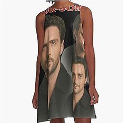 Aaron Taylor-Johnson Retro A-Line Dress