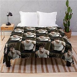 Aaron Taylor Johnson Merch Throw Blanket